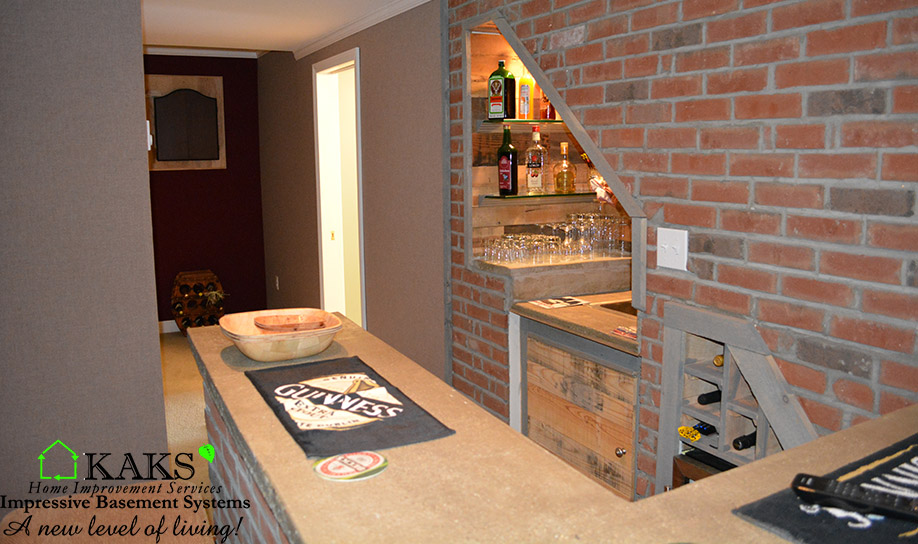 Basement Wet Bar Mendon ma