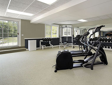 armstrong Ceiling In Basement Gym