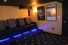 Bridgewater Movie Room in Basement with elavated seating.    